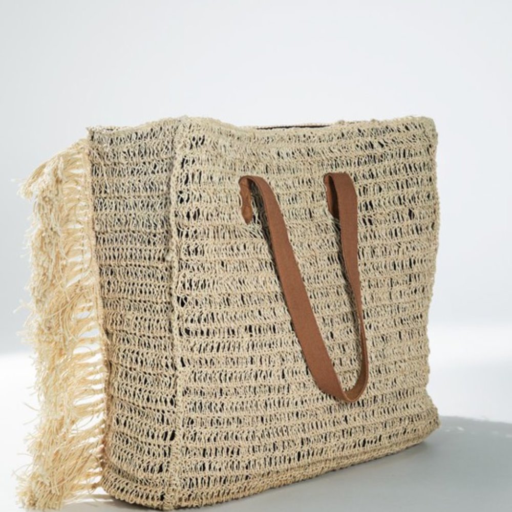 Oversize Boho Handmade  Jute Bag - Picture 2 of 6